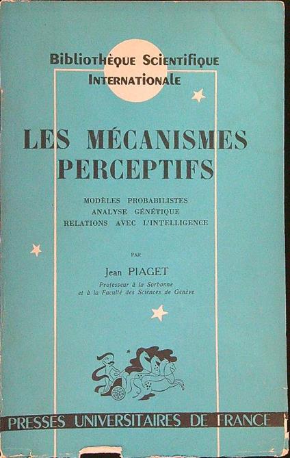 Les  mecanisme perceptifs - Jean Piaget - copertina