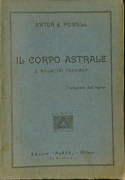 Il  corpo astrale - Artur E. Powell - copertina
