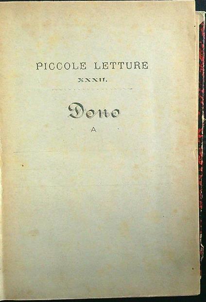 Piccole letture XXXII (titoli vari) - copertina