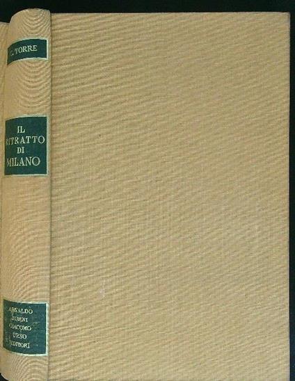 Il  ritratto di Milano - C. Torre - copertina