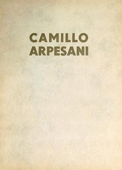 Camillo Arpesani 1862/1931  - copertina
