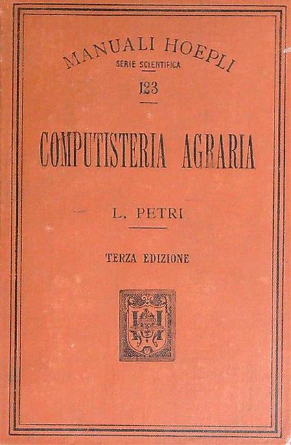 Computisteria Agraria - L. Petri - copertina