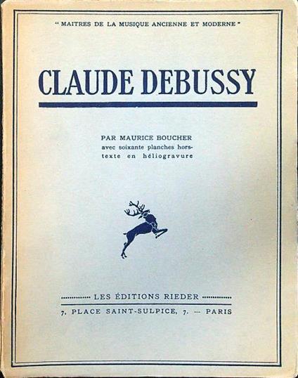 Claude Debussy - Maurice Boucher - copertina