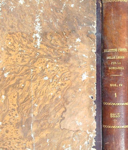 Bollettino Provinciale degli Atti di Governo per la Lombardia Parte 1/ da 1-14/ 1853
