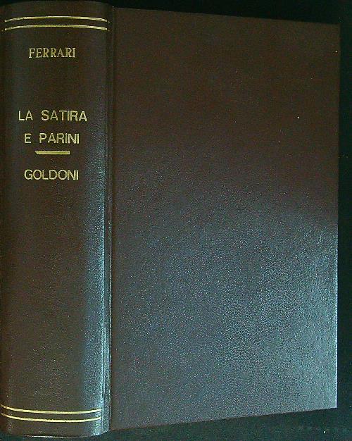 La Satira e Parini Goldoni