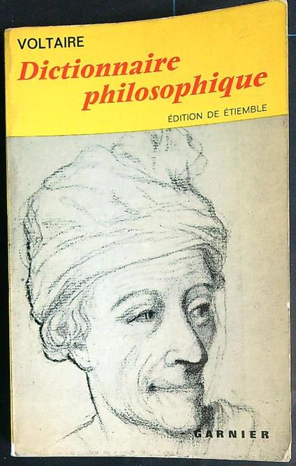 Dictionnaire philosophique - Voltaire - copertina