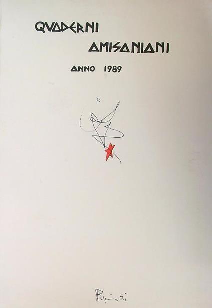 Quaderni Amisaniani Anno 1989 - aa.v. - copertina