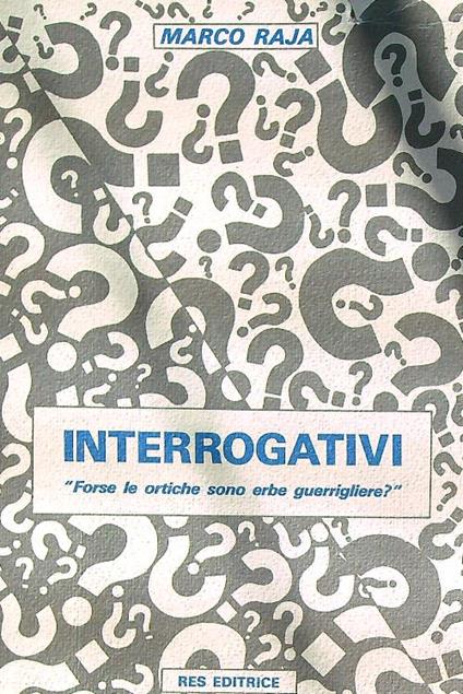 Interrogativi - Marco Raja - copertina