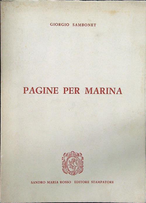 Pagine per Marina