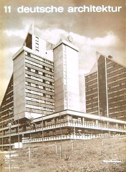 Deutsche Architektur  11/ 1970 - copertina