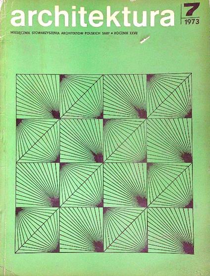 Architektura 7/1973 - copertina