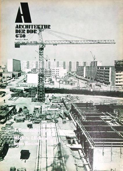 Architektur der DDR  6/80 - copertina