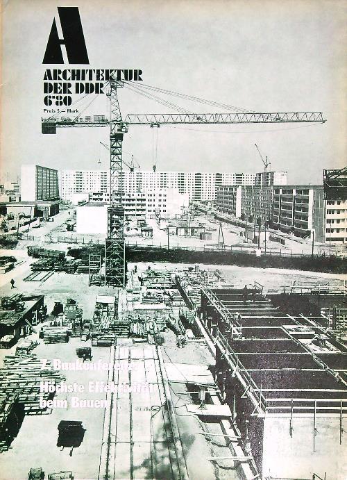 Architektur der DDR  6/80 - copertina