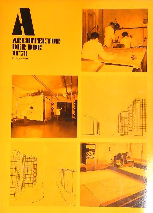Architektur der DDR  11/78 - copertina
