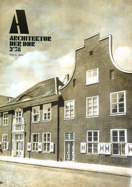 Architektur der DDR  2/78 - copertina