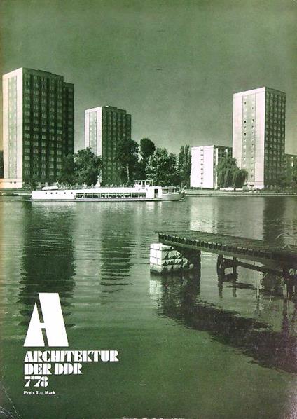 Architektur der DDR  7/78 - copertina