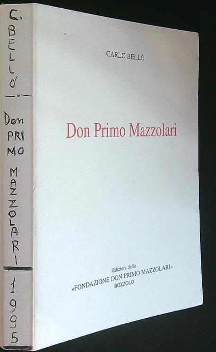 Don Primo Mazzolari - Carlo Bello' - copertina