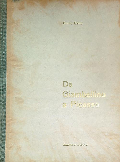 Da Giambellino a Picasso