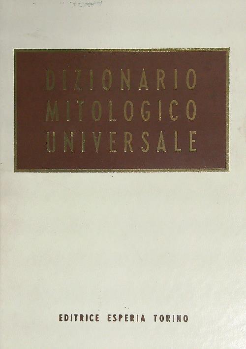 Dizionario mitologico universale - copertina
