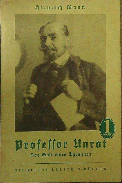 Professor Unrat - Heinrich Mann - copertina