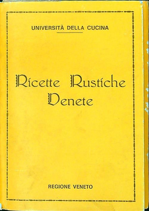 Ricette rustiche venete - copertina