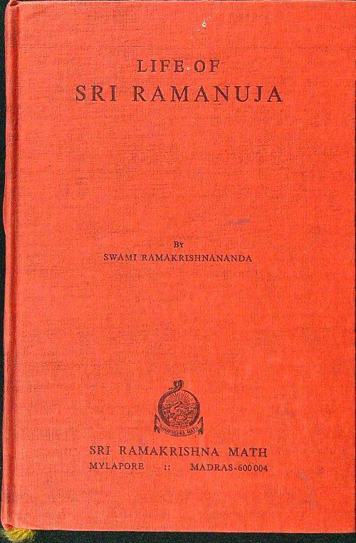 Life of Sri Ramanuja - Swami Ramakrishnananda - copertina