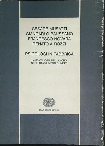 Psicologi in fabbrica - copertina
