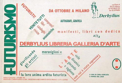 Futurismo. Derbylius Libreria Galleria d'Arte. Catalogo 9