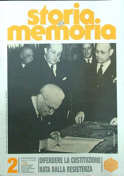 Storia e memoria 2/2005 - copertina