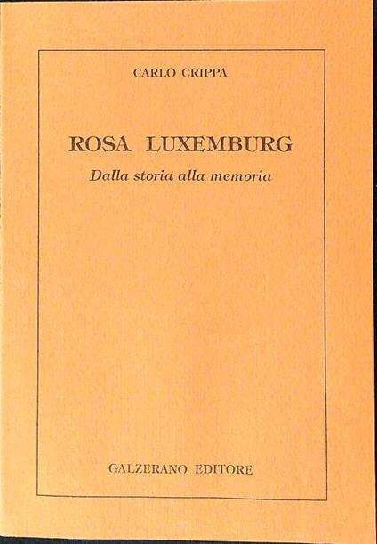 Rosa Luxemburg - Carlo Crippa - copertina