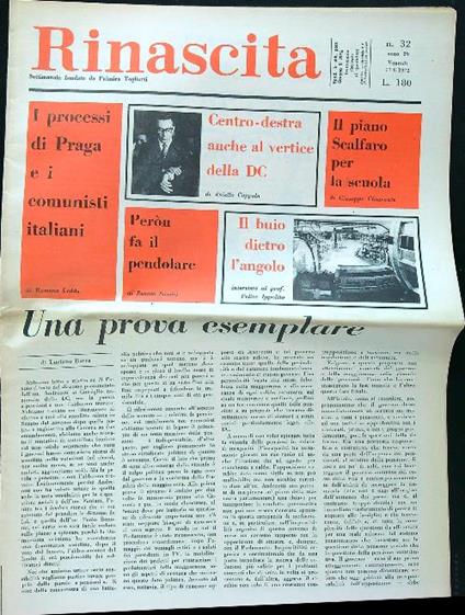 Rinascita n.32/1972 - copertina