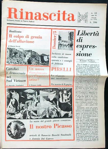 Rinascita n.15/1973 - copertina