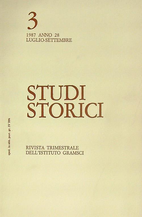 Studi storici 3/1987