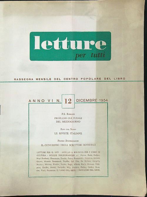 Letture per tutti 12/1954
