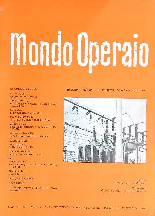 Mondo Operaio 5/1962