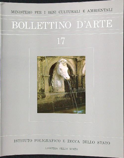 Bollettino d'arte 1983/17 - copertina