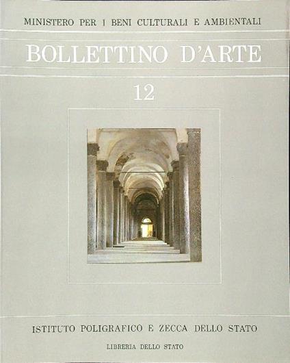 Bolletino d'arte 1981/12 - copertina