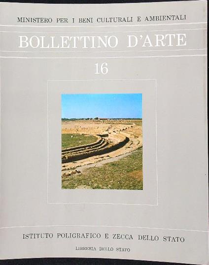Bolletino d'arte 1982/16 - copertina