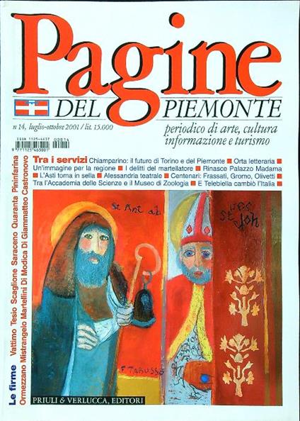 Pagine del Piemonte 14/luglio-ottobre 2001 - copertina