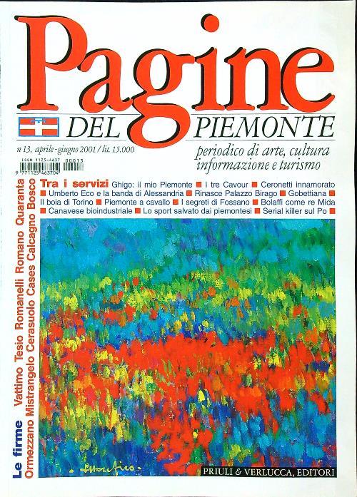 Pagine del Piemonte 13/aprile-giugno 2001 - copertina