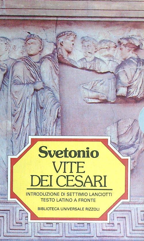 Vite dei Cesari. 2vv - Svetonio - copertina
