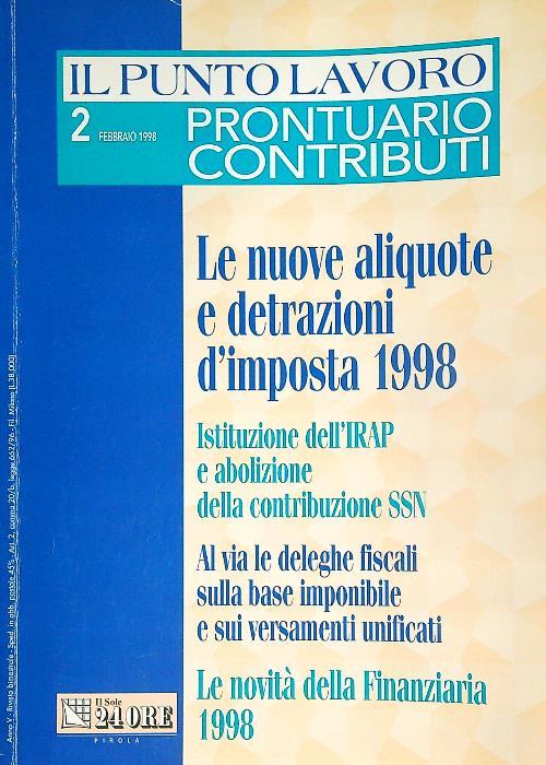 Il punto lavoro  2/febbraio 1998