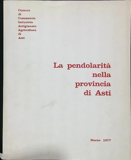 La pendolarità nella provincia di Asti - copertina