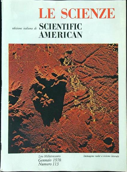 Le scienze 113/gennaio 1978 - copertina