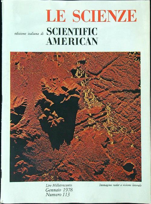 Le scienze 113/gennaio 1978