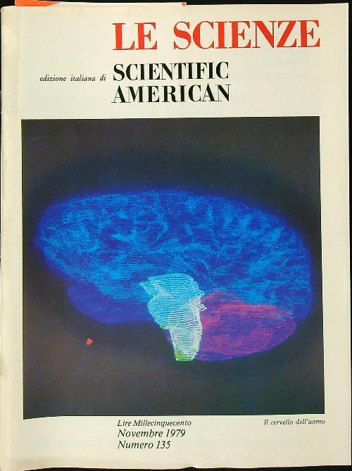 Le scienze 135/novembre 1979 - copertina