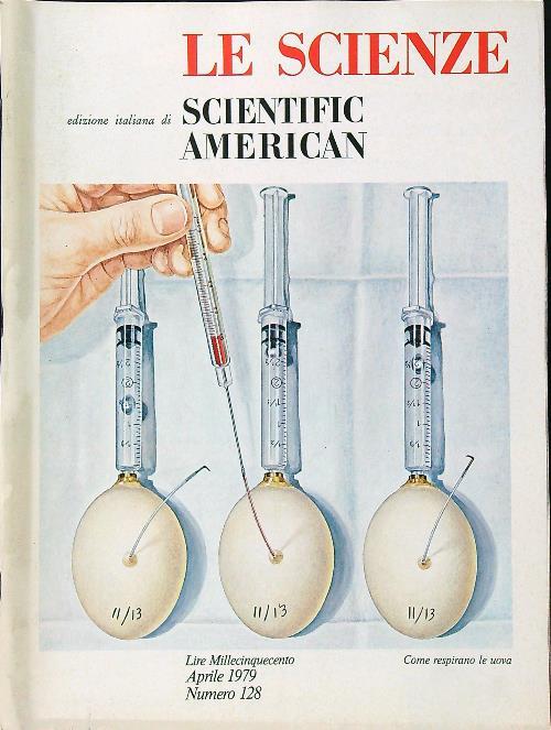 Le scienze 128/aprile 1979 - copertina