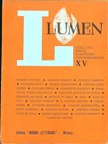 Lumen XV - copertina