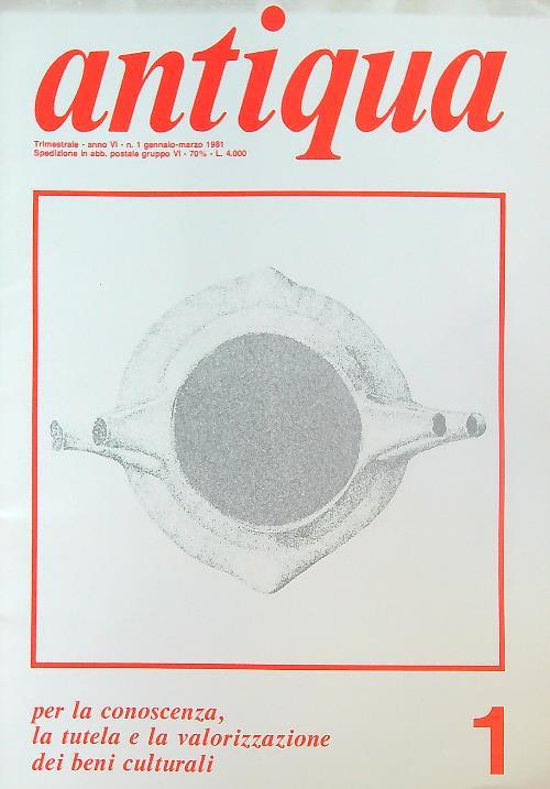 Antiqua 1/1981 - copertina