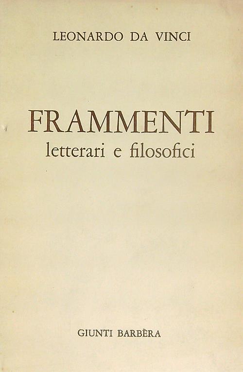 Frammenti letterari e filosofici